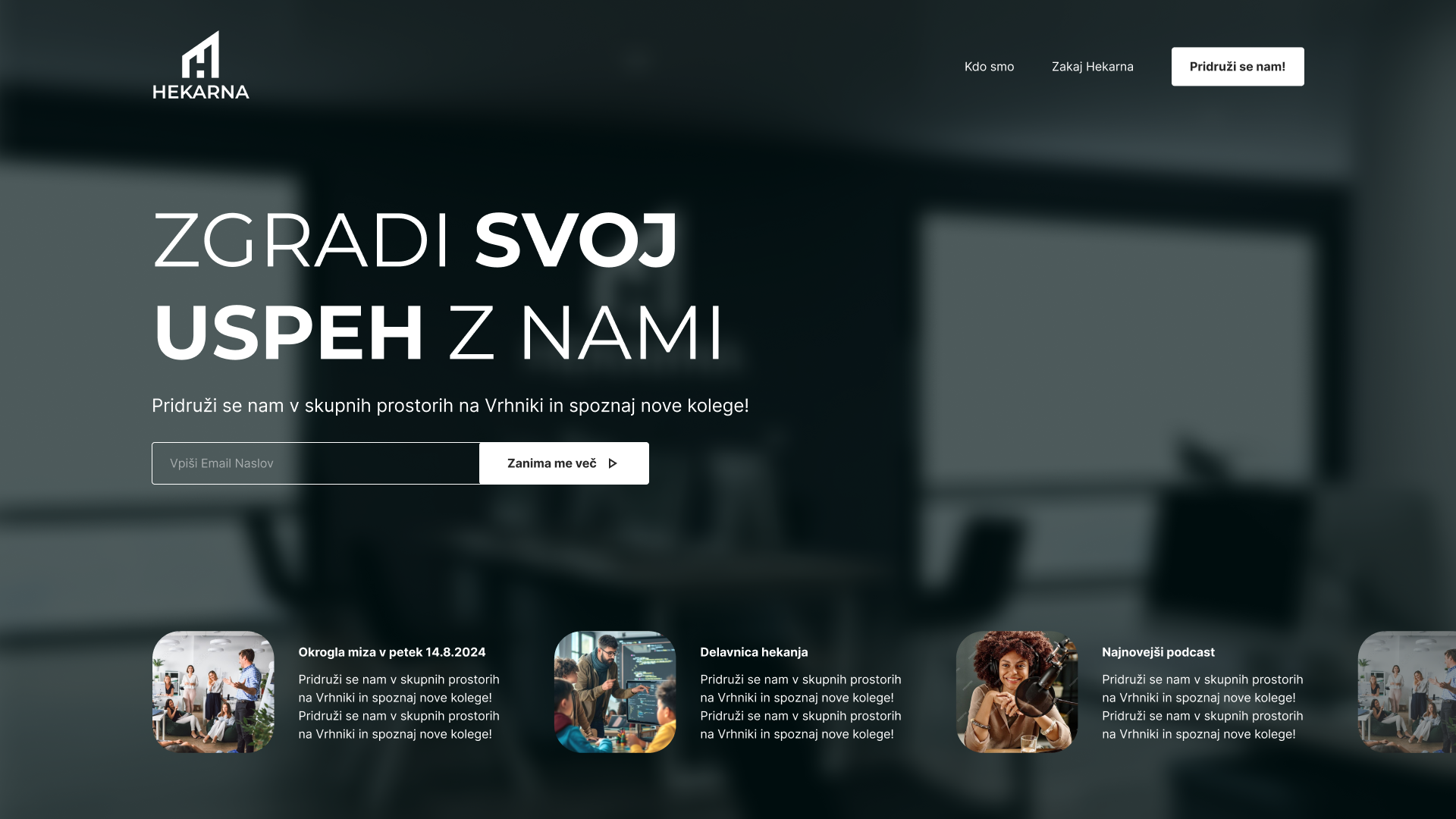 Hekarna website