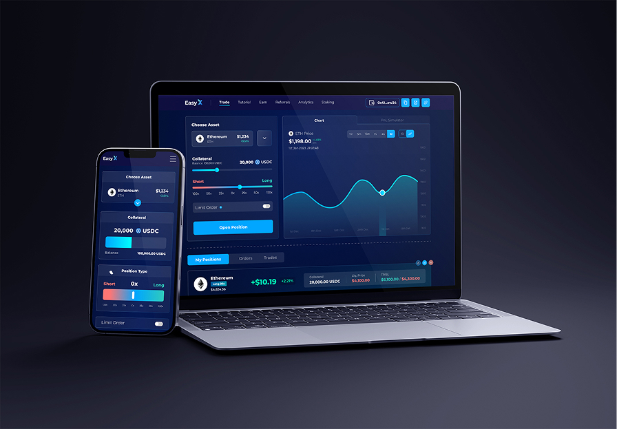 EasyX product screen