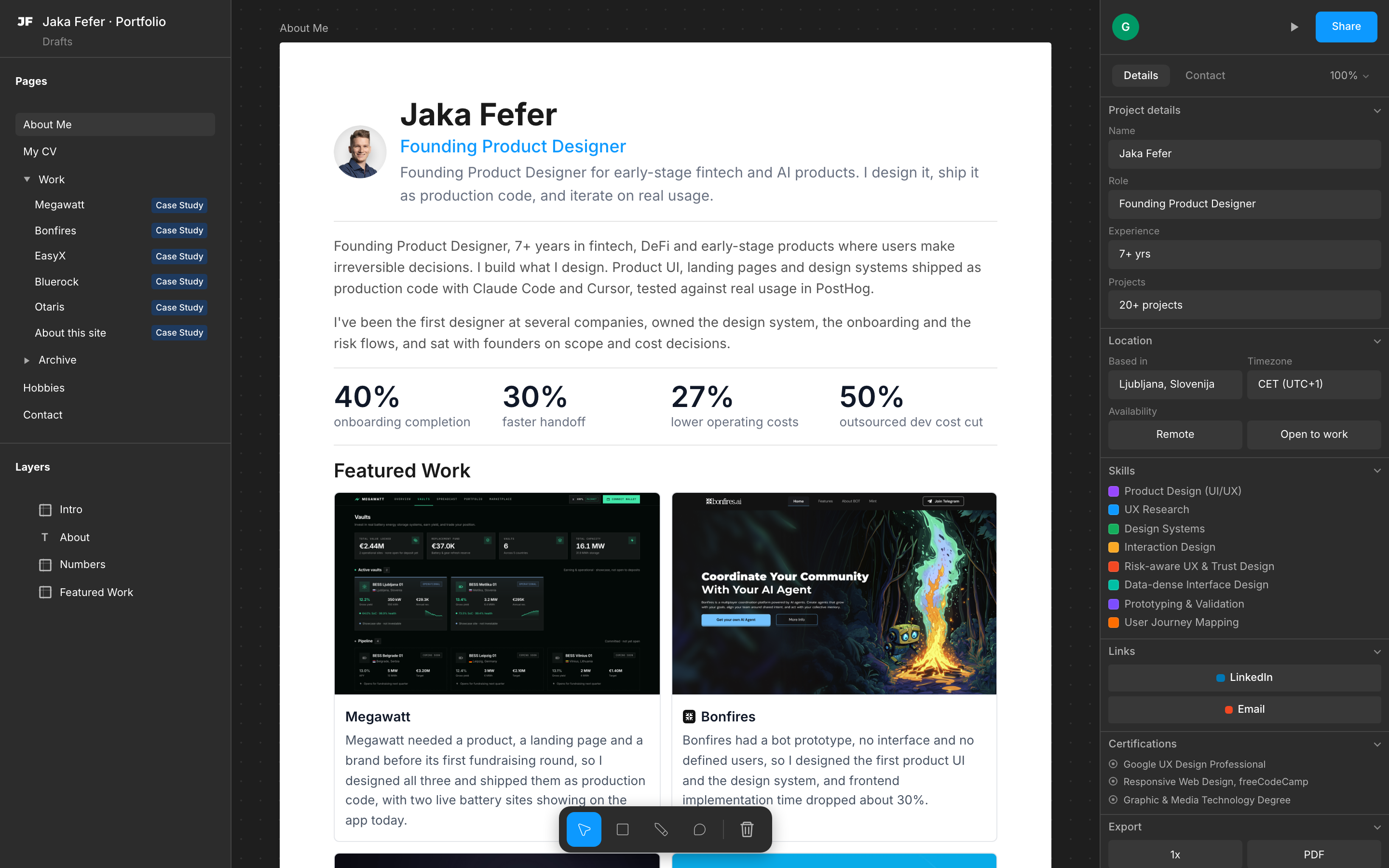 About this site product screen